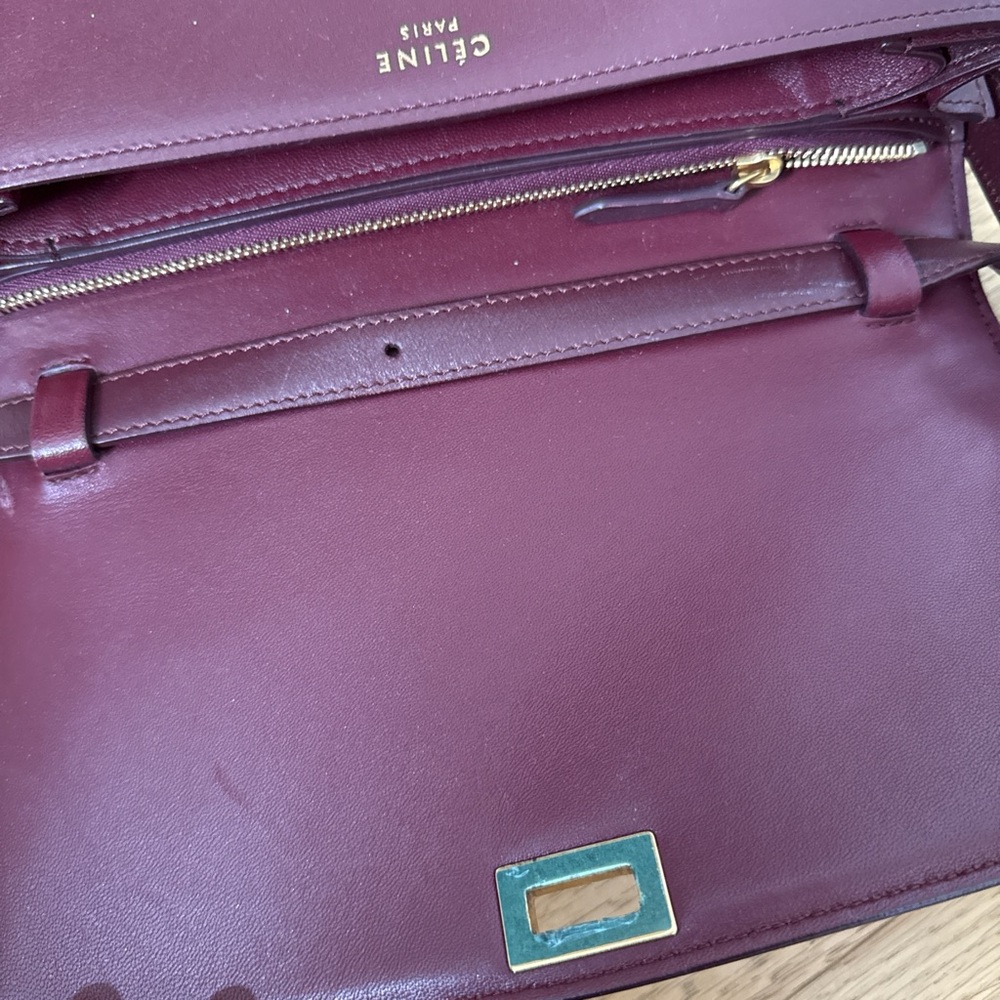 Celine Box Bag with gold clasp - Picture 3 of 6